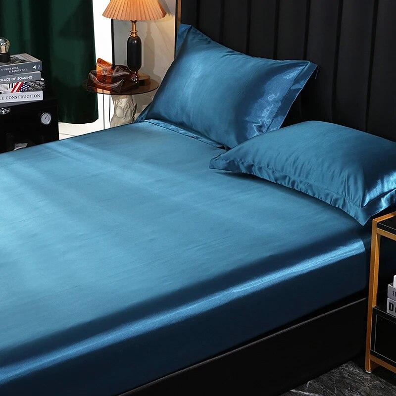 Простыня из шелка шелковицы, очень мягкая и шелковистая простыня для двуспальной кровати размера «queen-size», однотонные покрывала без наволочки