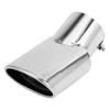 INFINAUTO Stainless Steel Silver Tone Bolt-On Rear Pipe Curved Slant Vent for Land Rover Range Rover 02-10