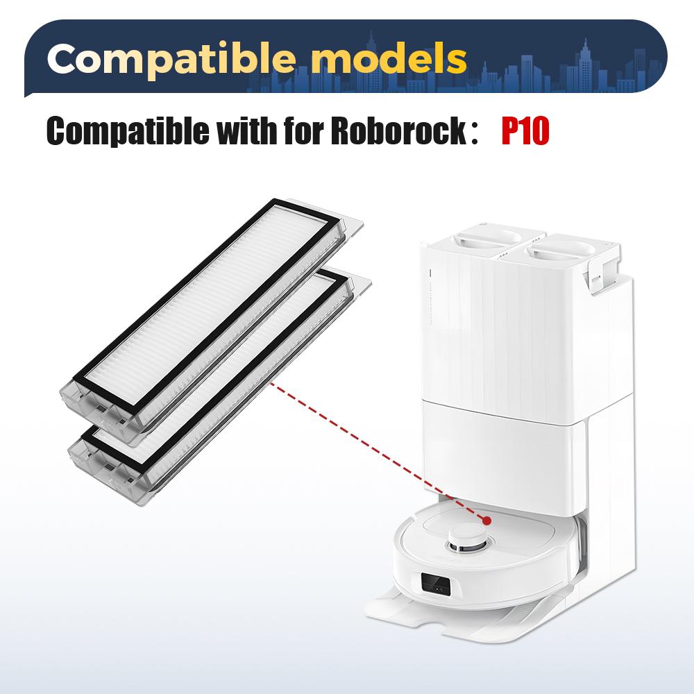 Для Roborock Q Revo Для Roborock P11 Hepa Фильтр Фильтры с щеткой для чистки Комплект Аксессуары для робота-пылесоса Замена