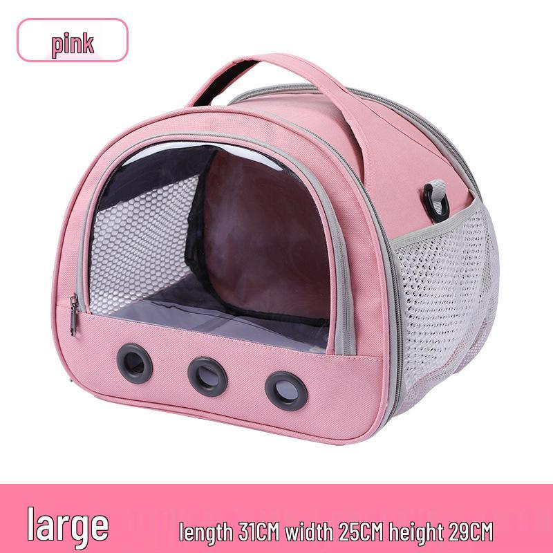 Compact and Breathable Foldable Hamster Carrier Handbag for Small Pets