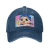 True and The Rainbow Kingdom Baseball Caps Snapback Washed Denim Hats Adjustable Casquette Streetwear Baseball Cowboy Hat