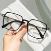 Style Square Oversized Eyewear Nearsighted Glasses Myopia Glasses for Women Transparent Glasses