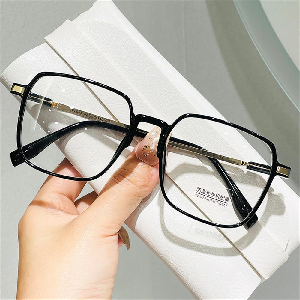 Korean Style Square Clear Frame Myopia Glasses for Women Transparent Glasses Eyewear Nearsighted Glasses