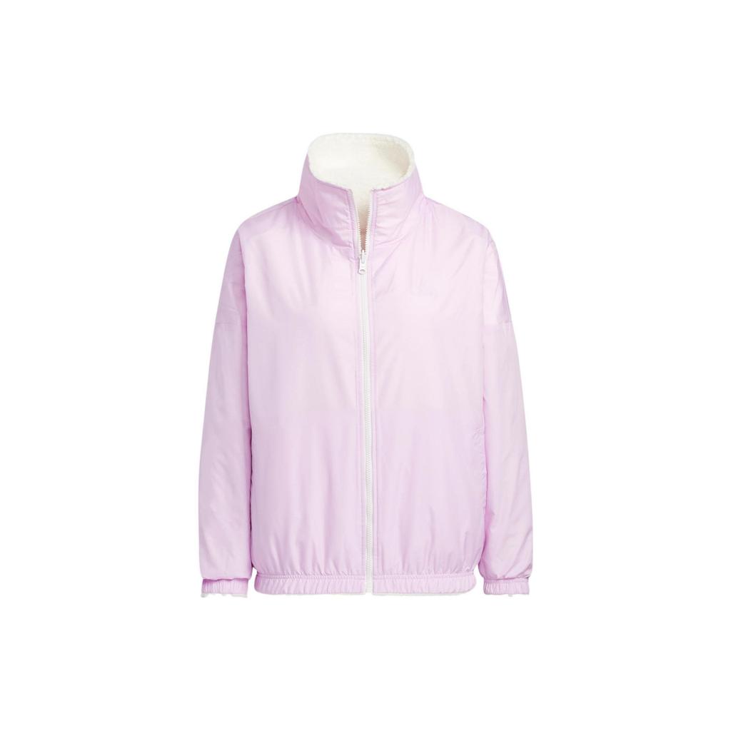 Adidas Sportswear Metrevboa Reversible Sherpa Jacket Women White Pink HM7111