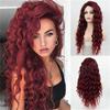 Reddish Curly Synthetic Wigs for Women Long Hair Natural Hairline Heat Resistant Cosplay Lolita Wig Drag Queen