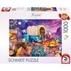 Puzzle - SCHMIDT - Jeff Haynie - Camping Romantique - 1000 Pièces - 69,3 X 49,3 Cm - À Partir De 12 Ans
