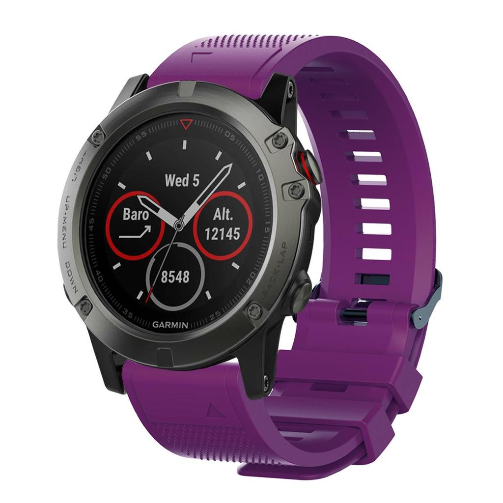 Силиконовый ремешок для часов Garmin Fenix 7X/5S/6 со быстросъемным креплением