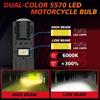 P15D T19 Светодиодные лампы для мотоциклетной фары 6000K Plug And Play Ближний свет Для скутера Mio I 125