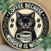 Funny Coffee Quote Retro Metal Tin Sign Wall Decor Gift