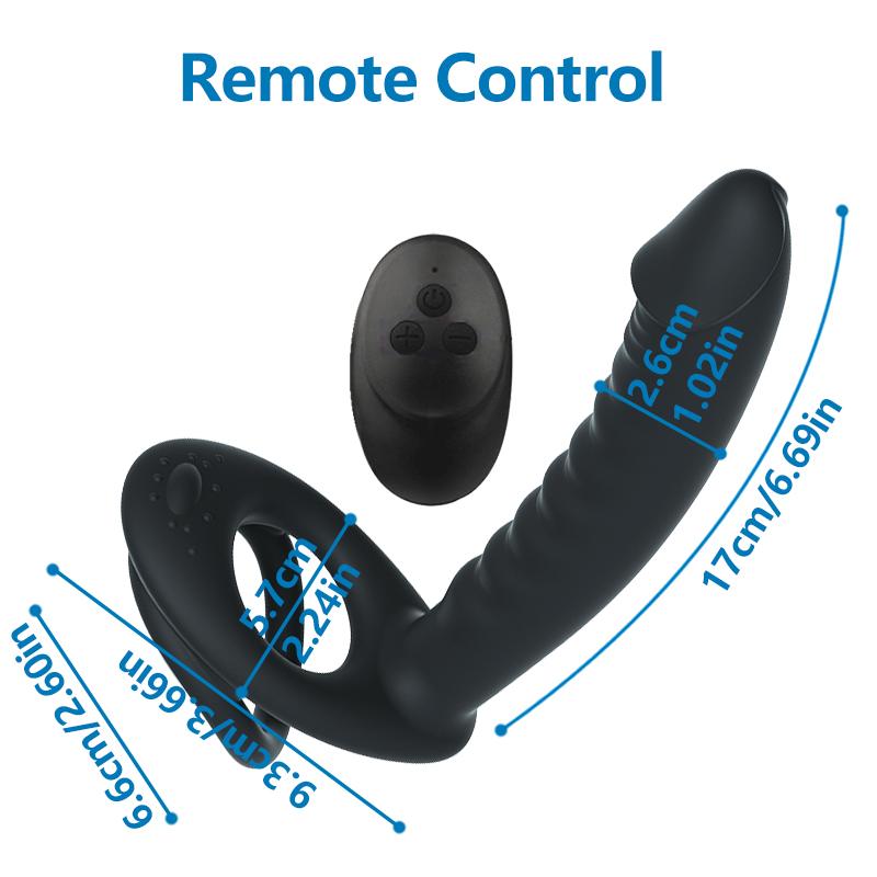 Вибрирующий фаллоимитатор для пары, двойное кольцо для пениса, пара, флирт, оргазм, массаж точки G, вагина, стимуляция влагалища, секс-игрушки для взрослых