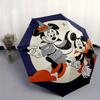 1pc Mickey Minnie Witch Automatic 3-Fold Umbrella Design, Cute Cartoon Pattern, Portable Outdoor Umbrella, Perfect, Holiday Gift for Disney