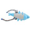 Dog Chew Food Dispensing Toy Tooth Cleaning Shark Shaped Stress Relief Chew Teething Toy for Puppy P