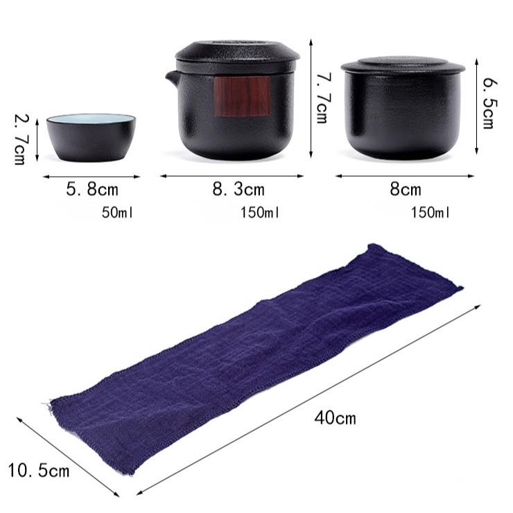 Керамический чайный набор Портативный Чайник на две чашки Быстрая чайная чашка