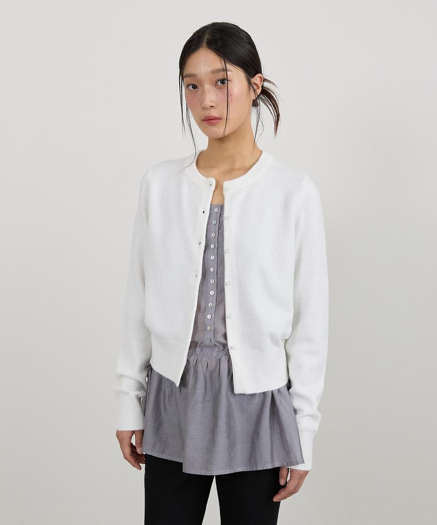 TMAKER Signature Pearl Button Cardigan Iv