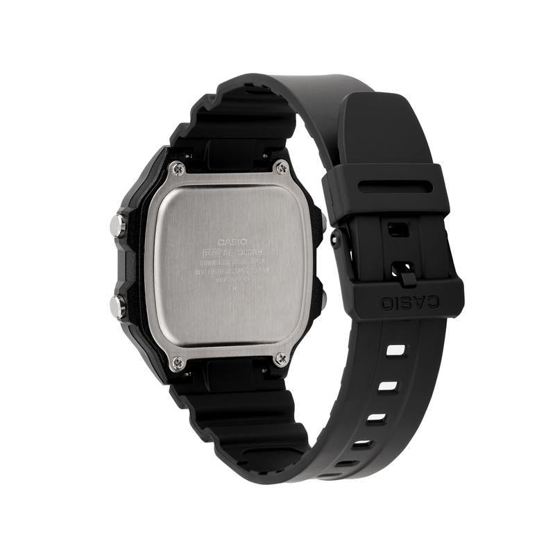 Casio Серия YOUTH - цифровой дисплей с квадратным циферблатом, модный тренд, классический ретро квадрат, десятилетняя батарея, водонепроницаемые и ударопрочные спортивные часы AE-1300WH-1A2