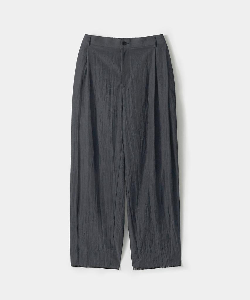 TRIP LE SENS Ss Air Flow Side Double-Pleated Pants_Black