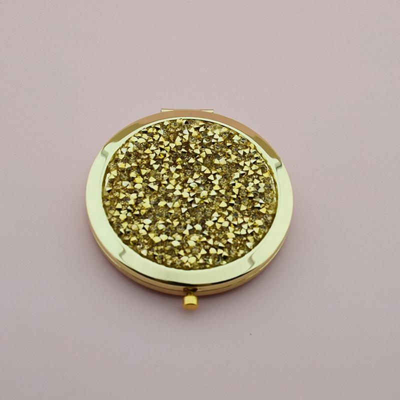 Компактное зеркало Дорожное Изысканные инструменты для макияжа Круглое Портативное Складное зеркало для макияжа Положить в карман Двустороннее зеркало