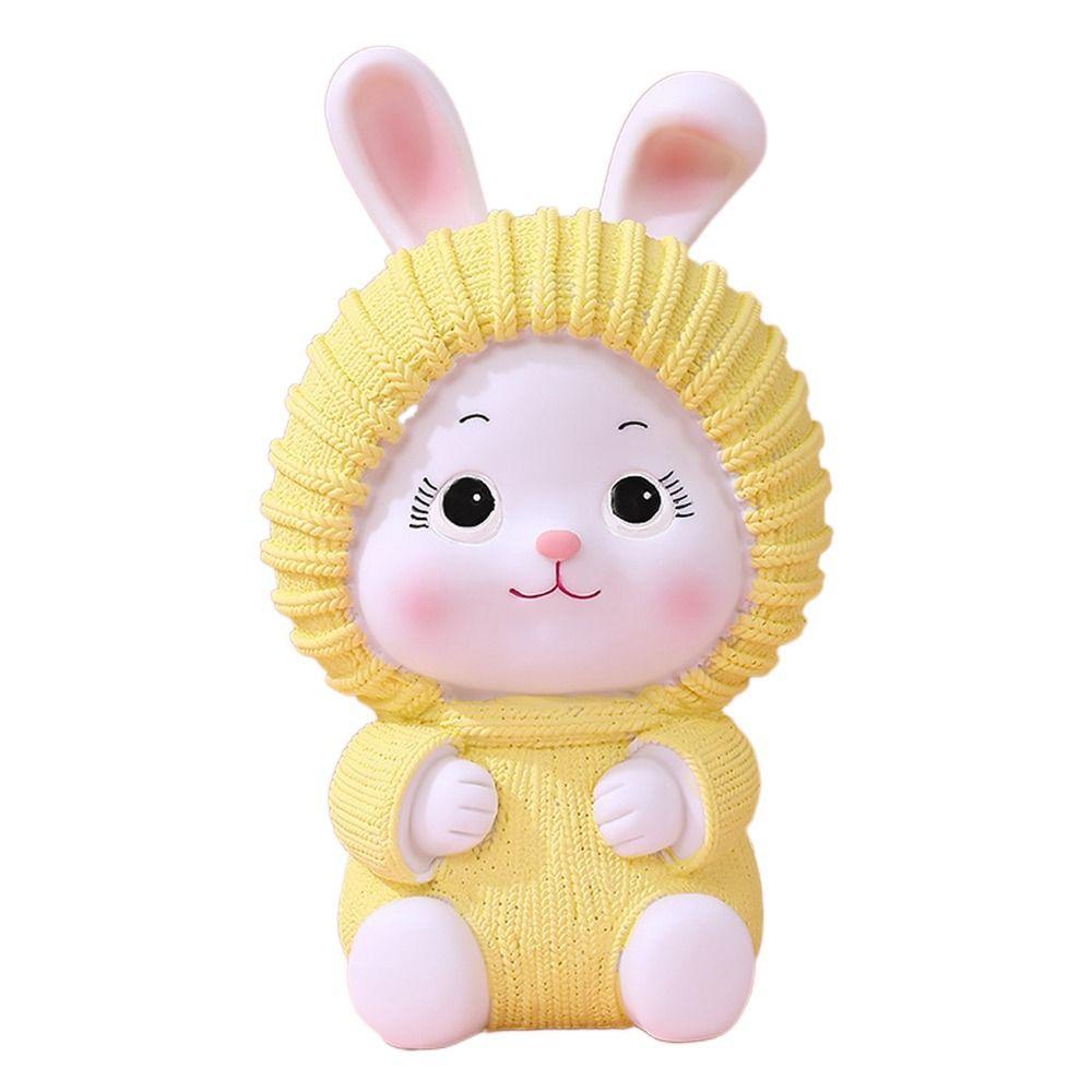 Милая копилка-свинка из винила с большим объемом для хранения, противоударная, прочная копилка-кролик для девочек