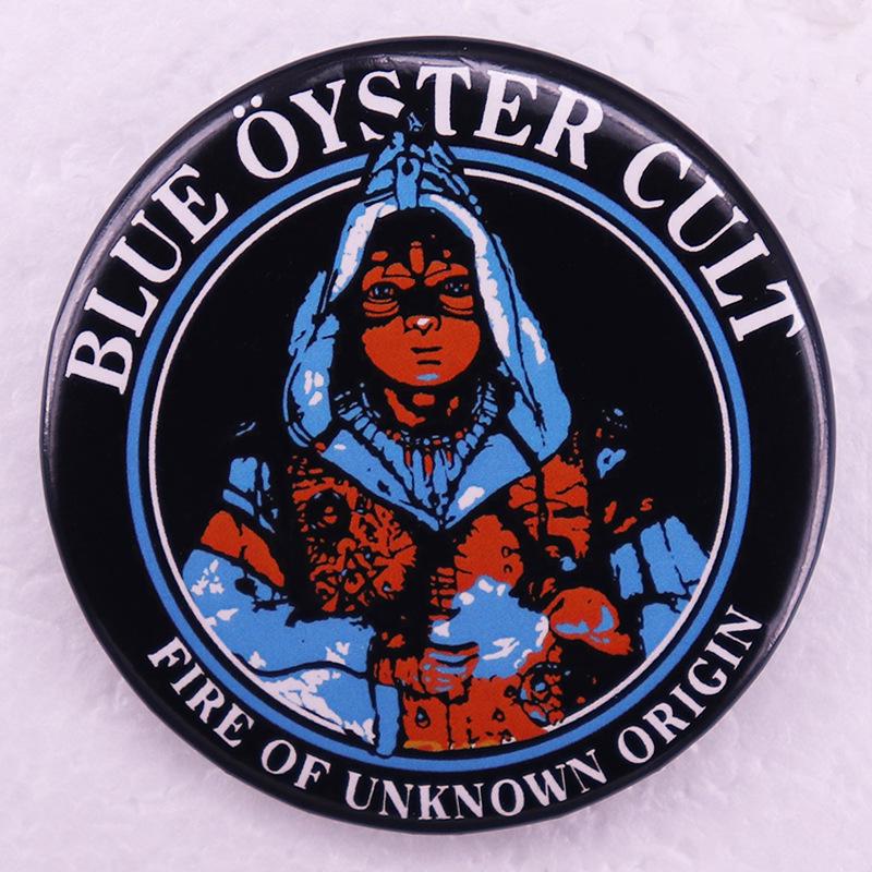Blue Oyster Cult Band Tin Badge Pin