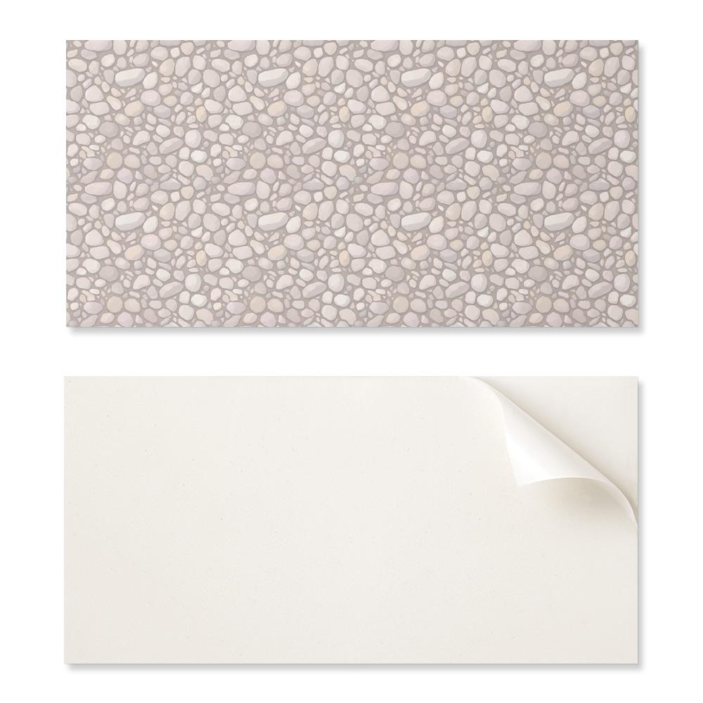 Panel Samoprzylepny Winylowy - Ścienna Dekoracja Do Biura 100X50 Cm Wzór Kamieni Na Podłożu