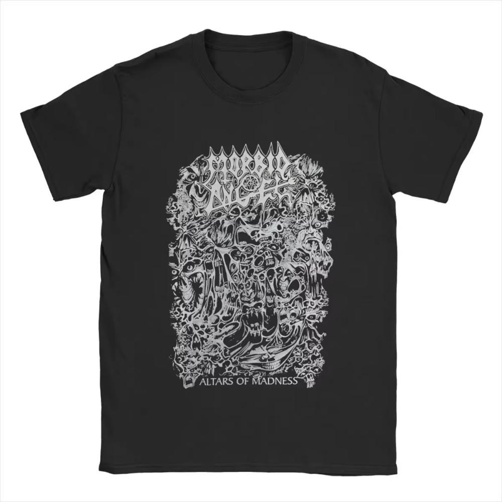 Модные футболки Morbid Angel Altars Of Madness для мужчин с круглым воротом, 100% хлопок, футболка с коротким рукавом, одежда больших размеров
