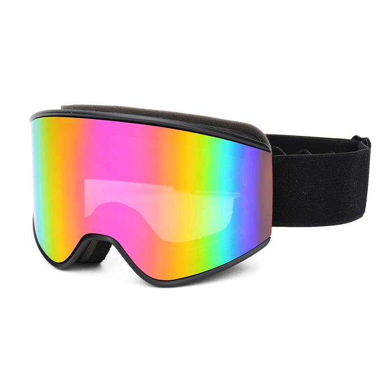 Magnetic ski goggles oem OEM source tpupc Double-layer anti-fog cylindrical ski goggles