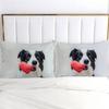 Cute Dog 3D Cartoon Printed Bedding Cover Lovely Animal Theme Quilt Cover Set Soft Comfortable Polyester Duvet Cover Pillowcases