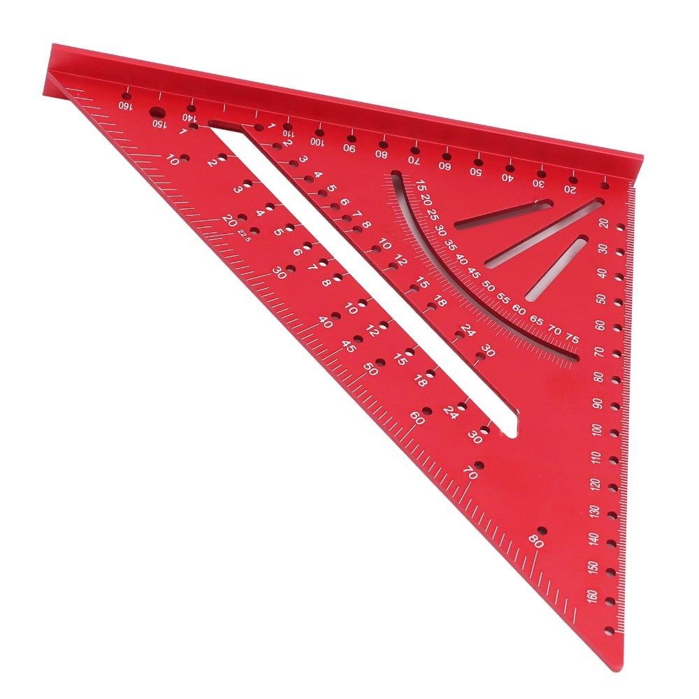 Clear Scales Aluminum Triangle Ruler 90° Right Angle Multi Angle Tool Angle Ruler Measuring