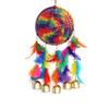 Metal, Bell, Feather, Bead, Thread Wind Chime Dream Catcher for Wall Decor, Bedroom, Balcony, Garden, Kids Room (30 Cm X 13 Cm) Small (Multi)