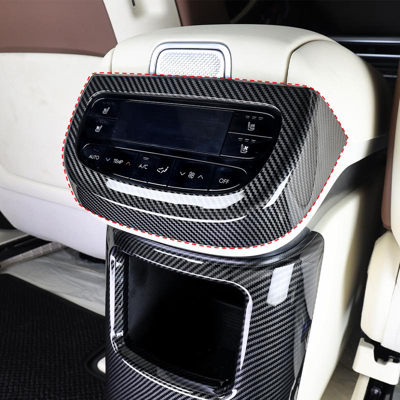 For 7 Seater Hyundai IONIQ 9 ABS Car Rear Seat AC Air Vent Frame Cover Rear Air Outlet Anti Kick Cover Trim Car Accessories
