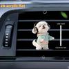 Милые 2D акриловые клипсы для вентиляционного отверстия автомобиля Мультяшные клипсы-ароматизаторы для декора салона автомобиля Автоаксессуары