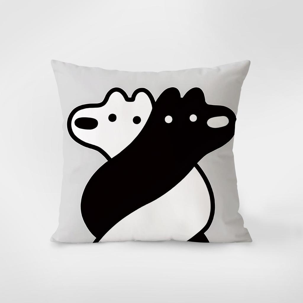 Cartoon Cute Dog Pillowcase Interior Decoration Office Living Room Home Pillowcase