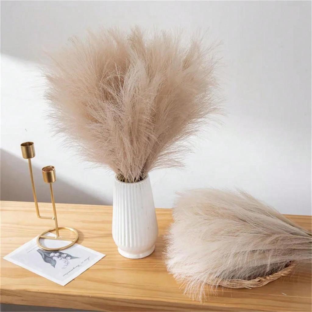 5/1pcs Faux Pampas Grass, Pampas Grass for Floor Vase, Pampas Grass Decor for Vase Fillers Home Decor Wedding Parties Holidays