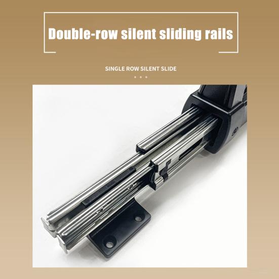 Pull-Out Pants Rack Heavy Duty Aluminum Alloy Space Saving Retractable