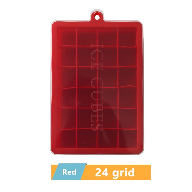 4/6/8/15/24 сетка большой лоток для льда гигантский большой пищевой силиконовый кубик льда квадратный лоток форма DIY льдогенератор лоток для кубиков льда