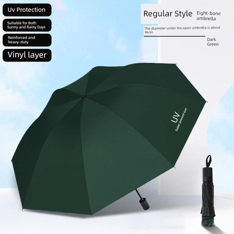 Official Genuine Sunshade Umbrella, Large, Thickened, Reinforced, Foldable, Dual-Use for Sun and Rain, Sun Protection and Rainproof