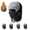 Winter Thick Bomber Hat Men's Velvet Warm Ear Protection Cap Outdoor Cycling Mountaineering Wind-Proof Cap