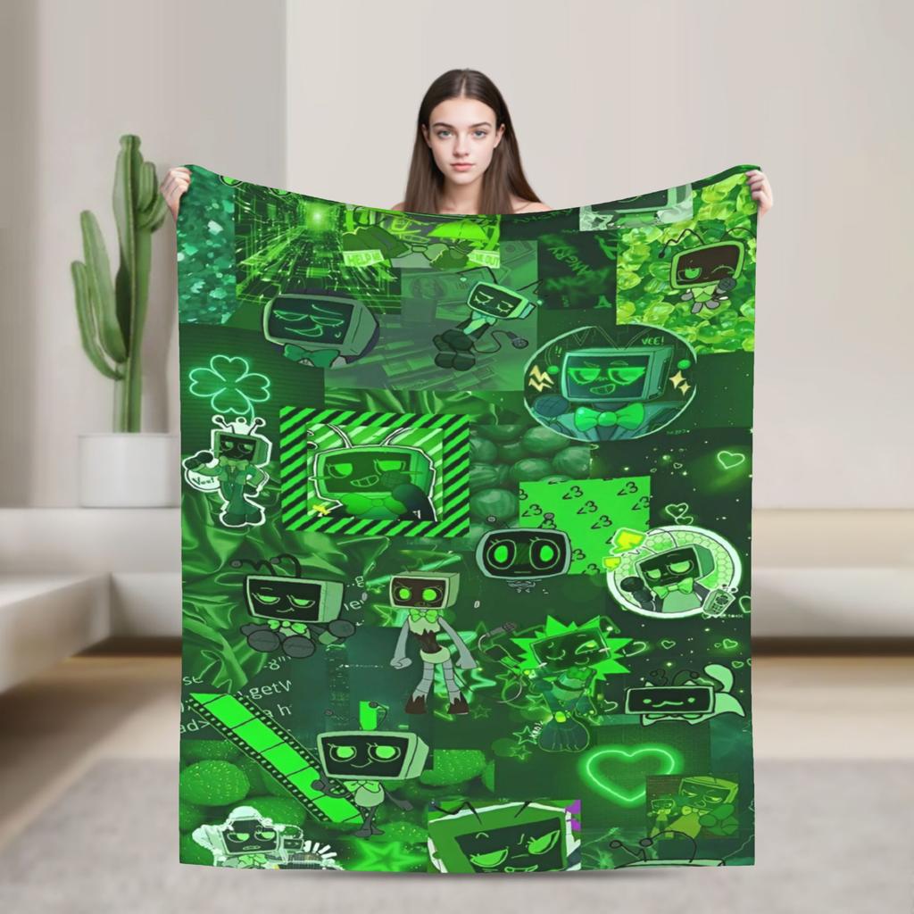 Dandys World Pebble Blanket Fleece Novelty Warm Throw Blankets for Bedding Lounge Spring Autumn