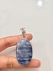 Sodalite Pendant | Natural Blue Gemstone In 925 Sterling Silver | Handmade Pendant.