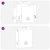 Chicken Feeder 2 pcs Silver 32.5 x 20.5 x 43 cm