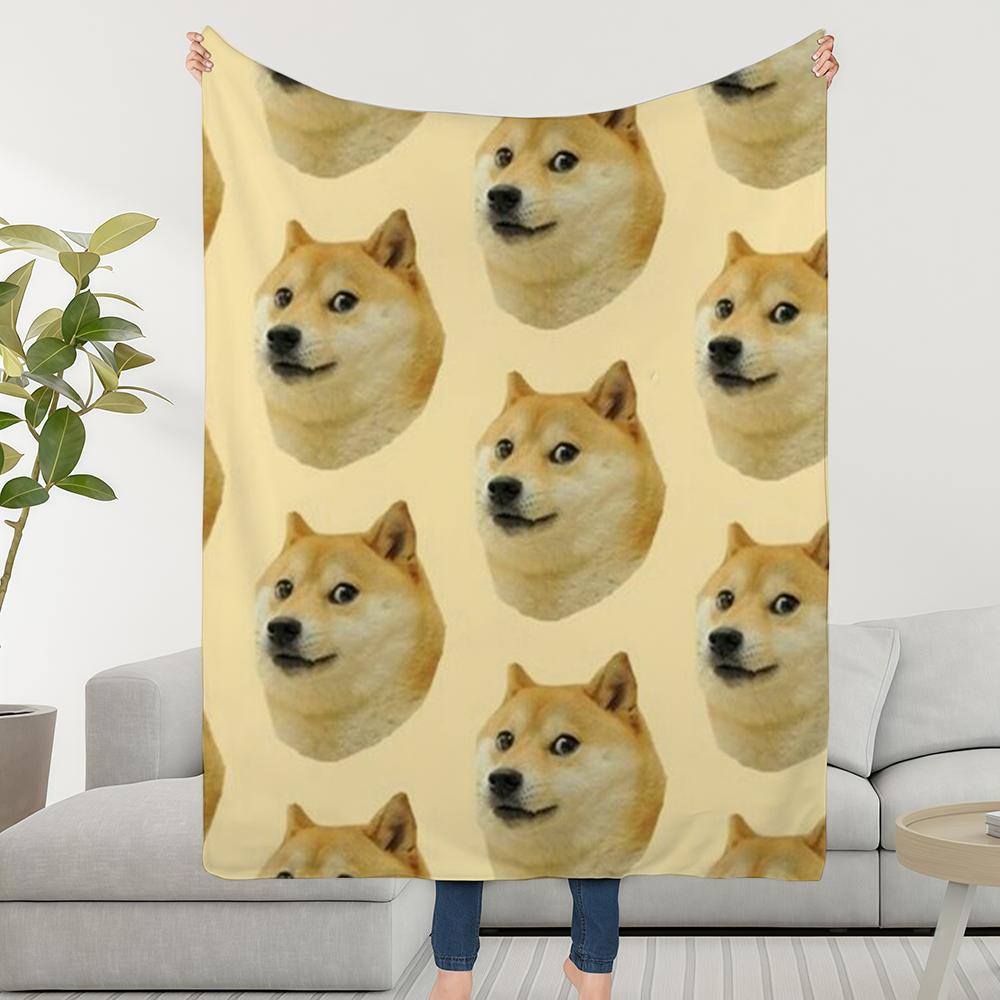 Плед-покрывало Супер Уютный Плюшевый Гостиная Диван Cheems Doge Диван Смешной Детский Подарки на День Рождения