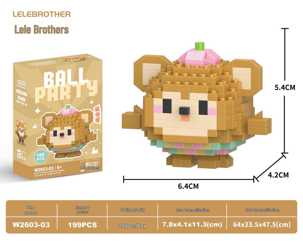 Совместимые с Lego микро строительные блоки мультяшные фигурки - детские развивающие настольные игрушки