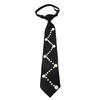 Elegant Preppy Style Women Pearl Tie Bead Long Necktie Versatile Academic College Shirt Necktie Uniform Accessories