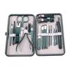 "Green Manicure Tool Set: Professional Nail Clippers & Dead Skin Scissors with Storage Box"