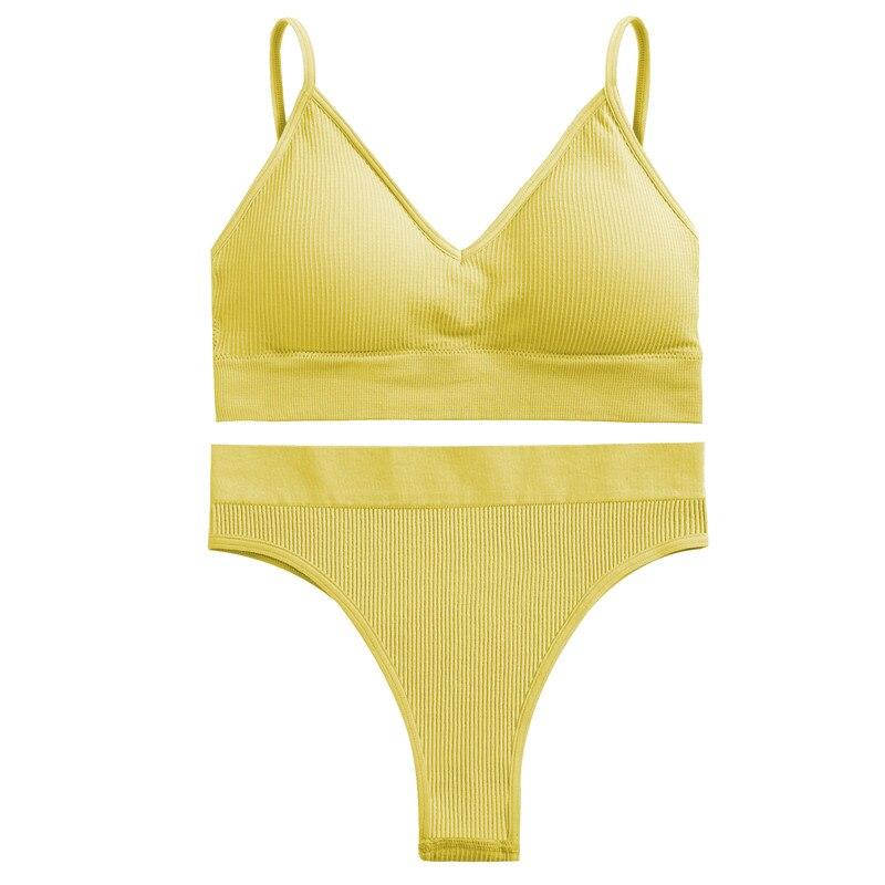 FINETOO Женский бесшовный комплект с бюстгальтером, бюстгальтер + трусики, бюстгальтер для фитнеса, нижнее белье, женские купальники с эффектом пуш-ап, сексуальная майка для девочек