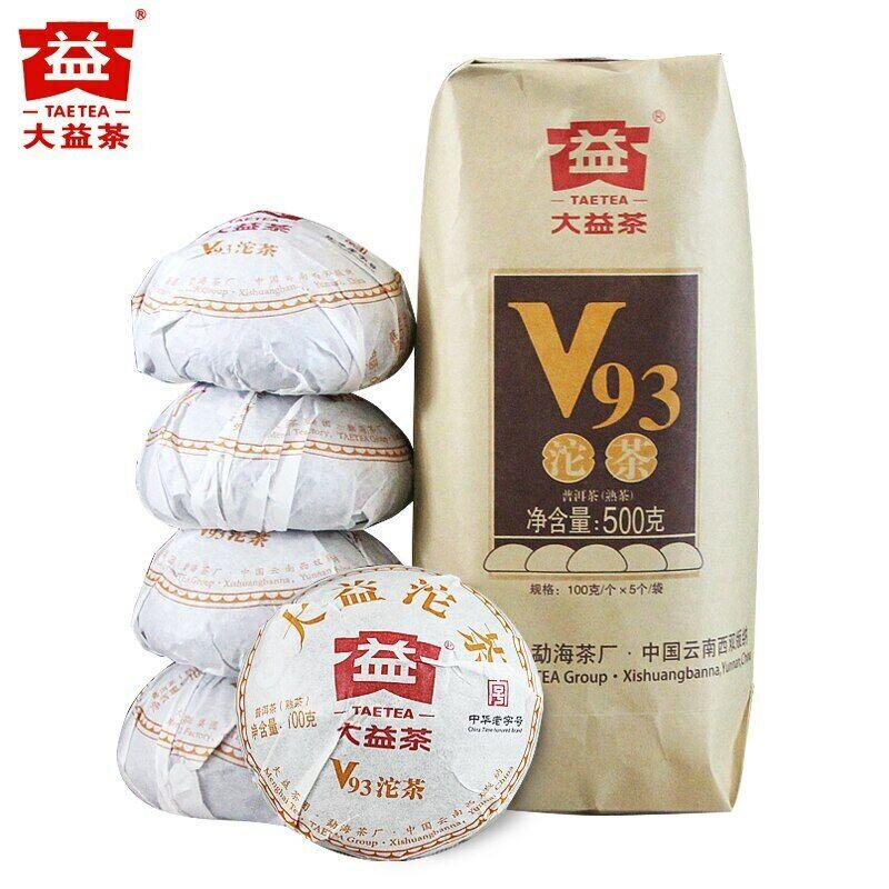 Dayi V93 Юньнань Мэнхай TAETEA Пуэр Китайский чай Пуэр Туо Ча 2018 Спелый Пуэр