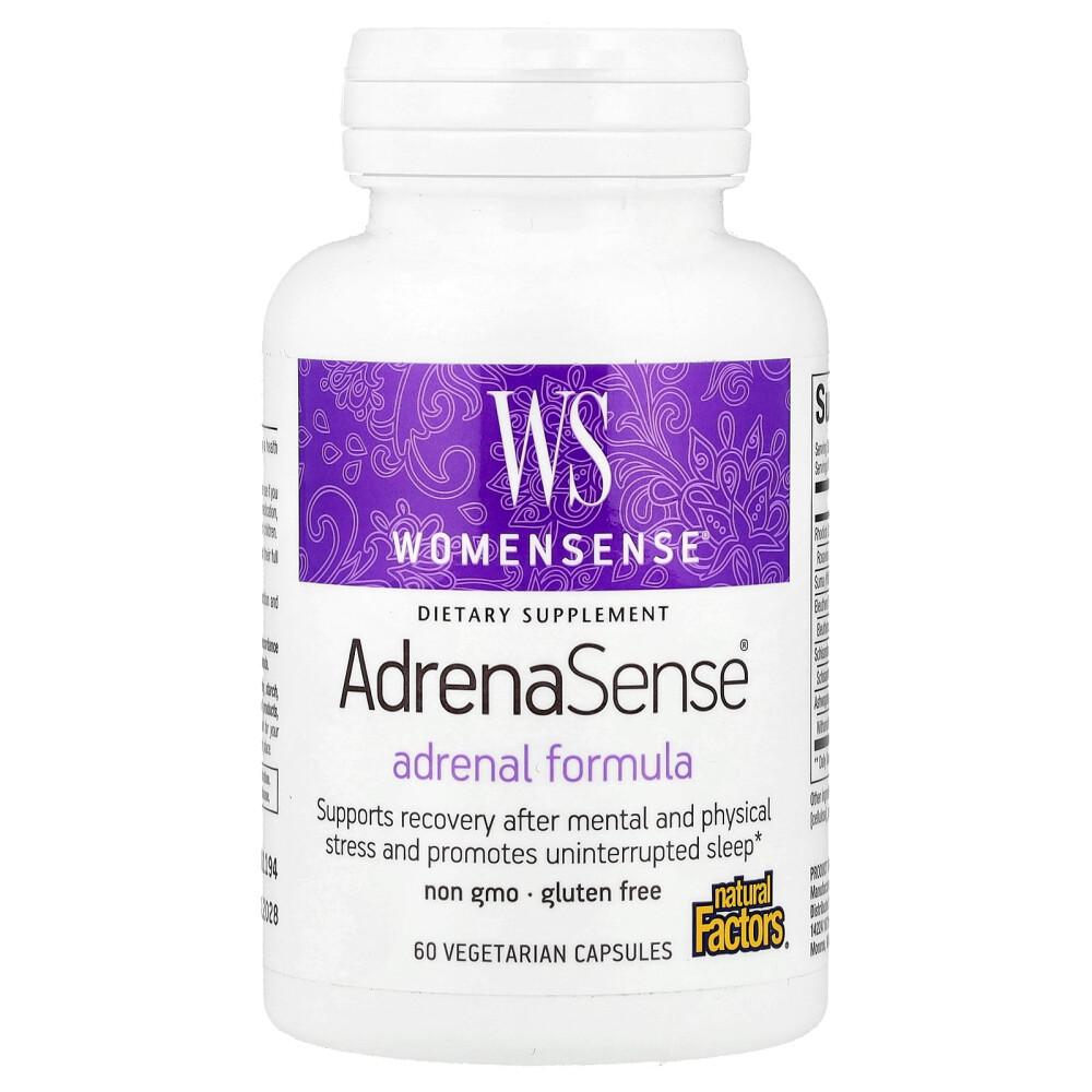 Natural Factors WomenSense AdrenaSense Adrenal Formula Veggie Capsules 60 Count