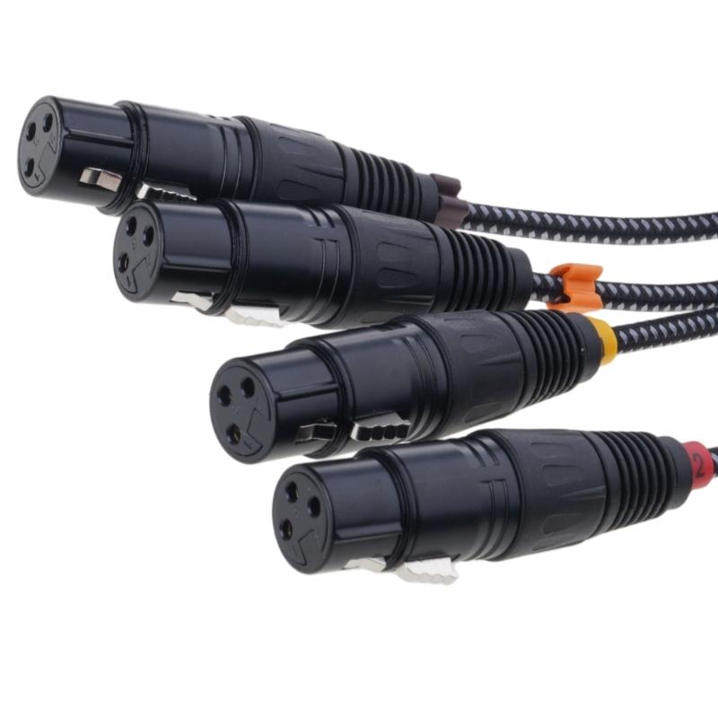 Разветвитель RJ45 на 4 канала XLR 3-контактный для сетевого кабеля, удлинитель, разъем для сцены, студии, записи, аксессуары