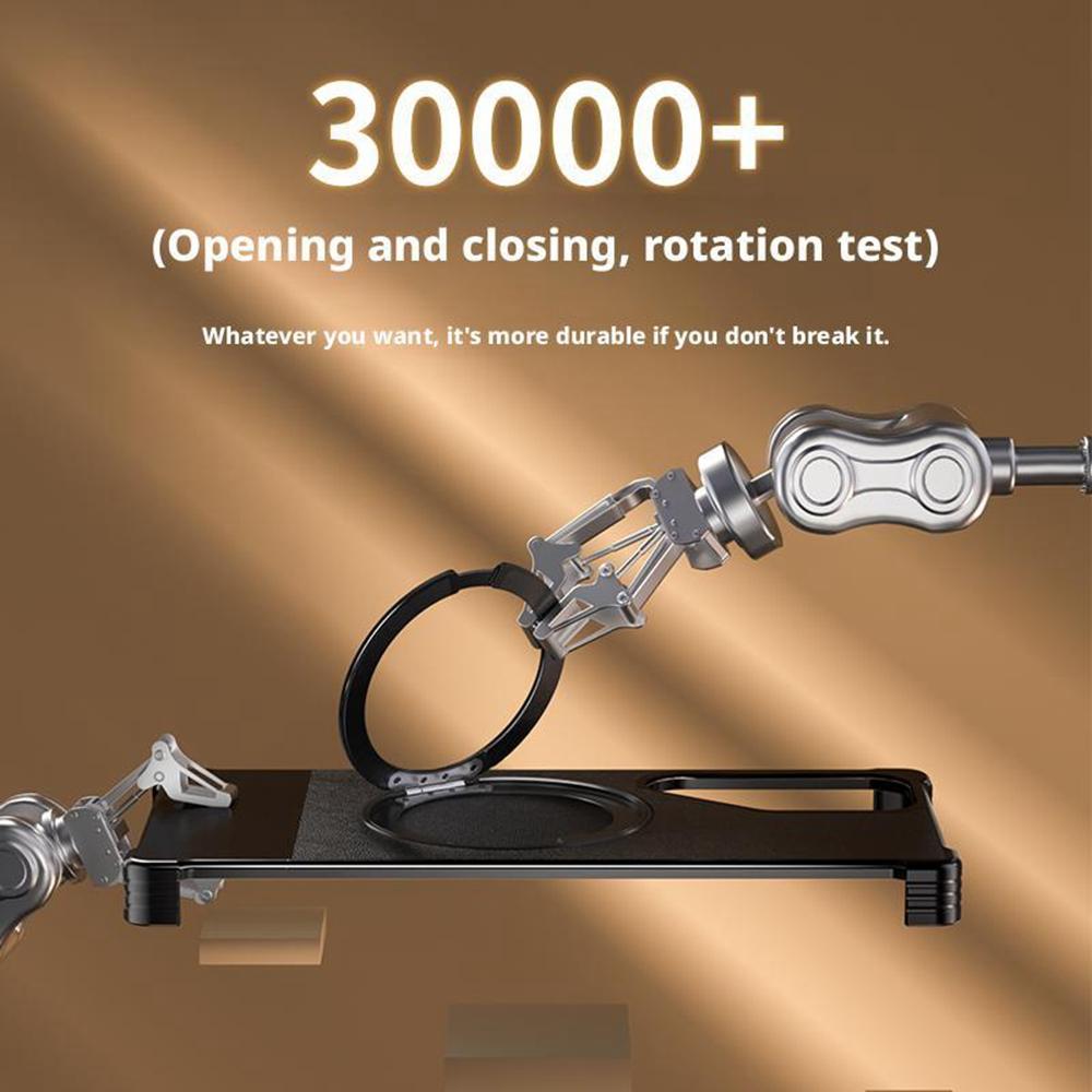 For Samsung Galaxy S24 Ultra Magnetic Case with Kickstand Borderless PU+Metal Drop Proof Phone Back Cover