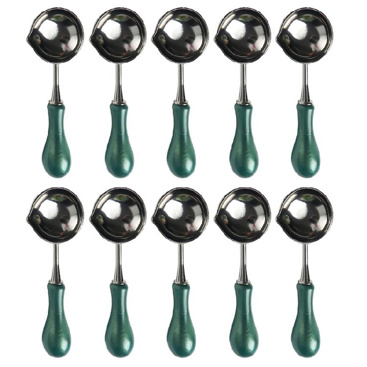 10 шт./набор Ложка для плавления воска для опечатывания Ложка для восковой печати Ложка для плавления штампа для восковой печати Конверт